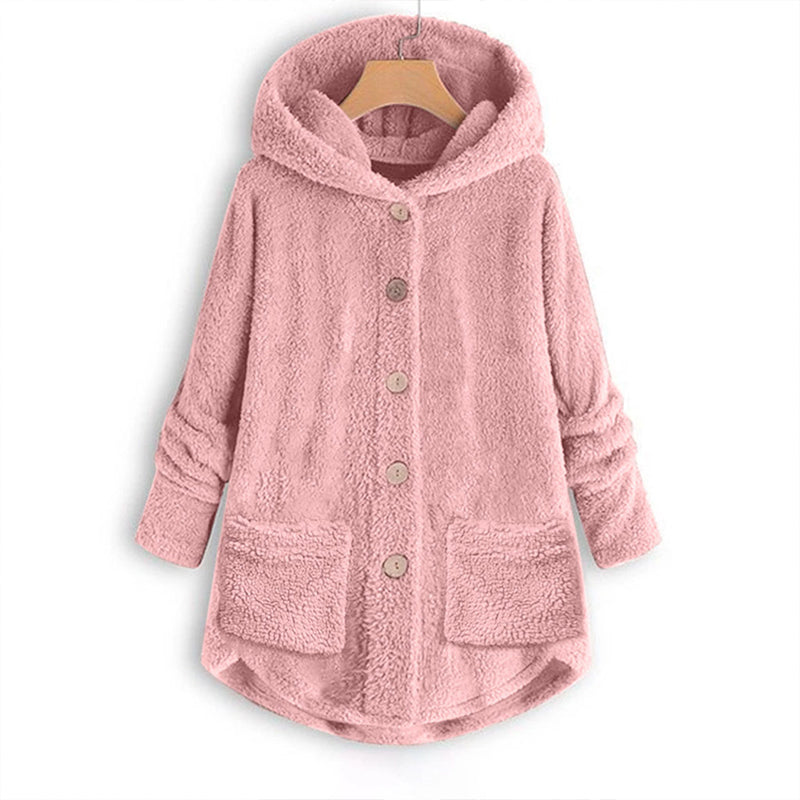 Norvella Kuschelige Damen Winterjacke mit Kapuze