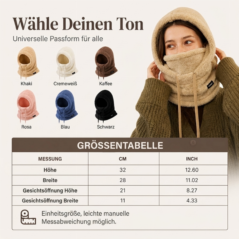 NordShield Winddichte Thermo Balaclava für Fahrrad und Outdoor